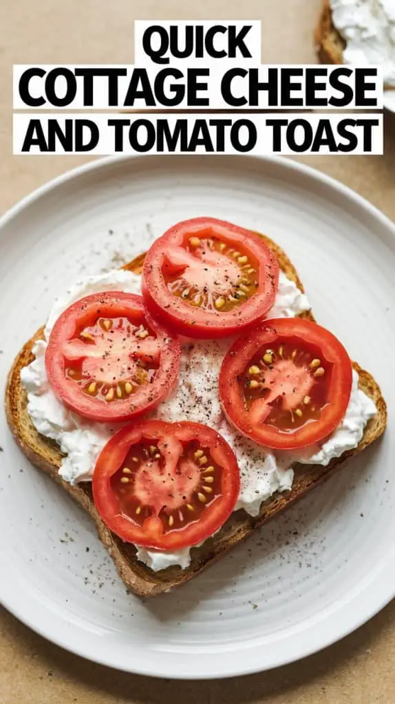 Healthy Cottage Cheese and Tomato Toast