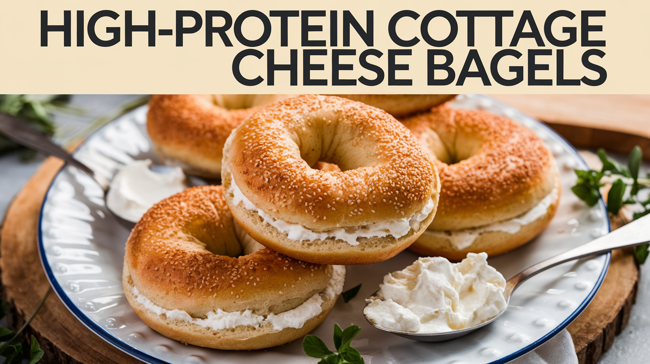 High-Protein Cottage Cheese Bagels