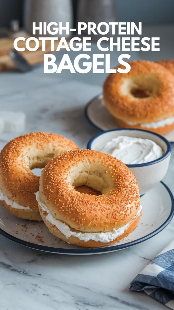 High-Protein Cottage Cheese Bagels