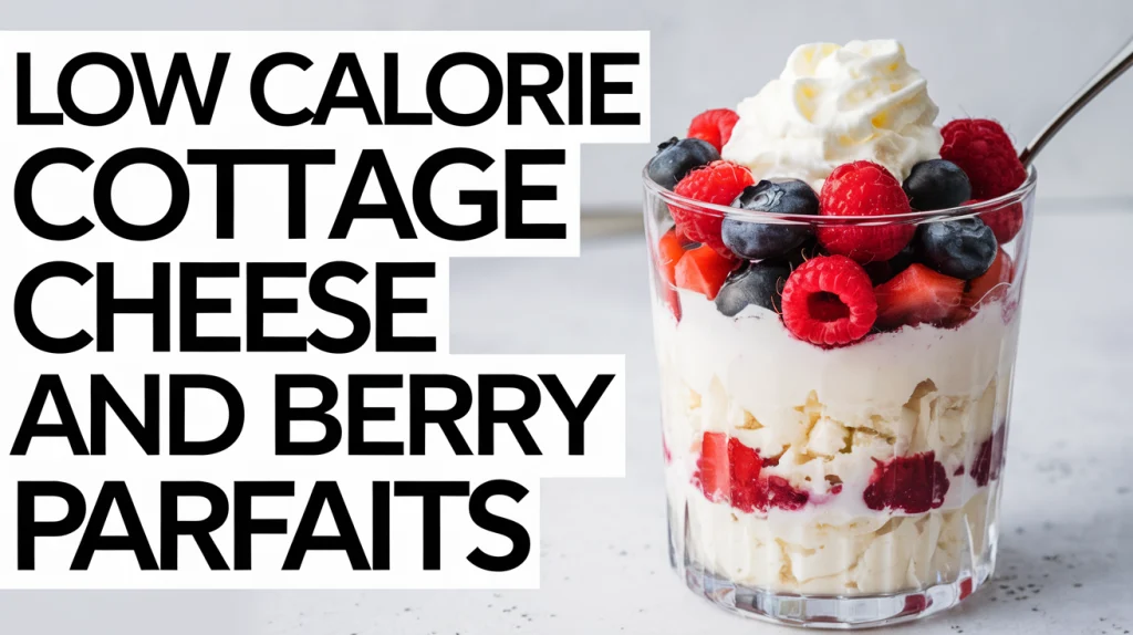 Low Calorie Cottage Cheese and Berry Parfaits