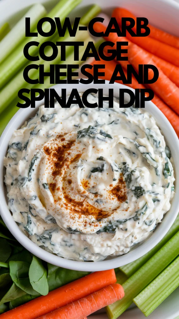 Low-Carb Cottage Cheese and Spinach Dip