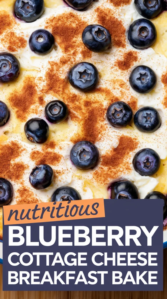 Nutritious Blueberry Cottage Cheese Breakfast Bake