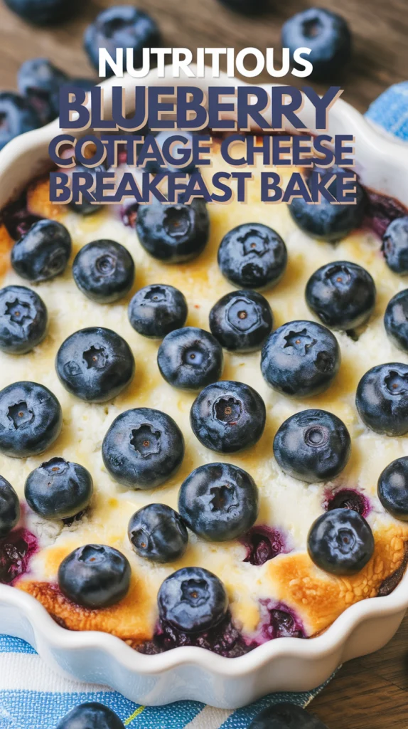 Nutritious Blueberry Cottage Cheese Breakfast Bake