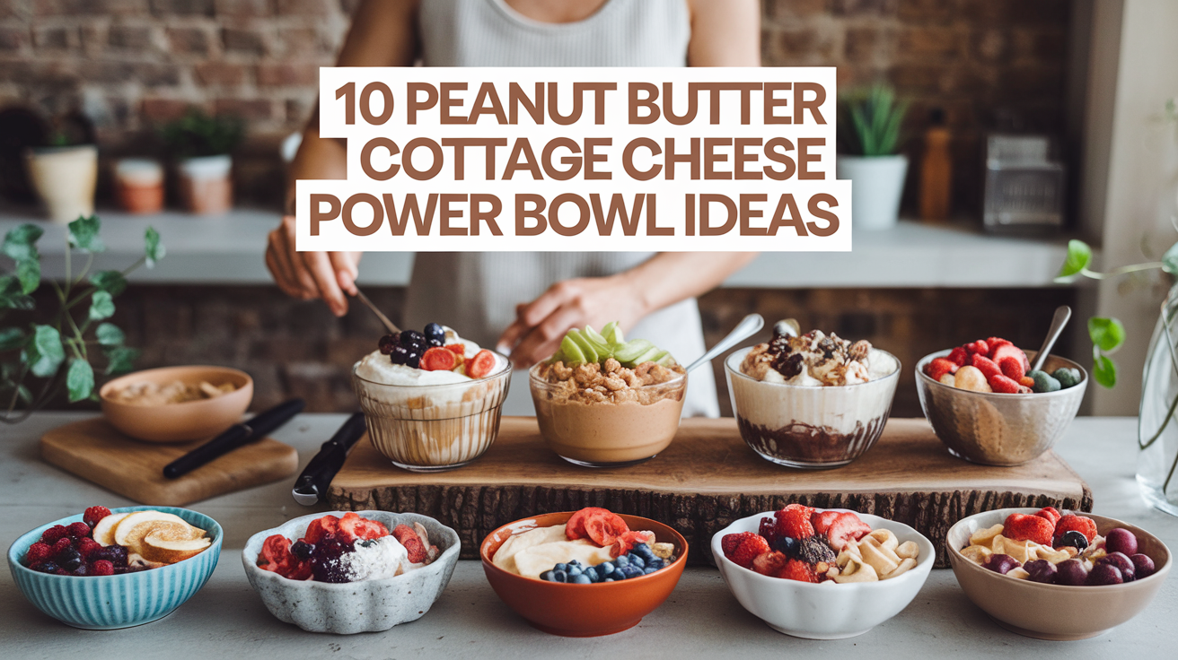 Peanut Butter Cottage Cheese Power Bowls