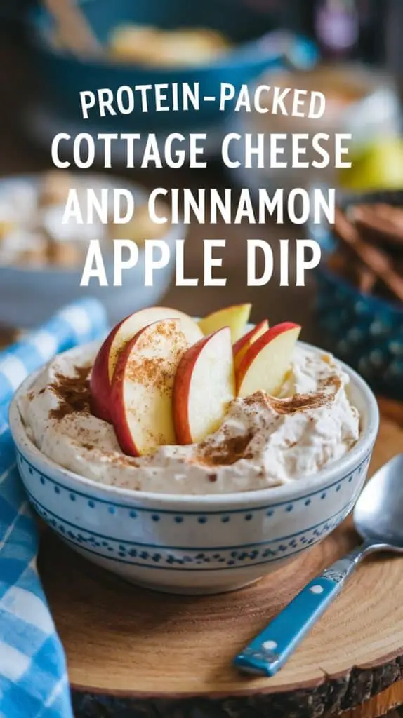 Protein-Packed Cottage Cheese and Cinnamon Apple Dip