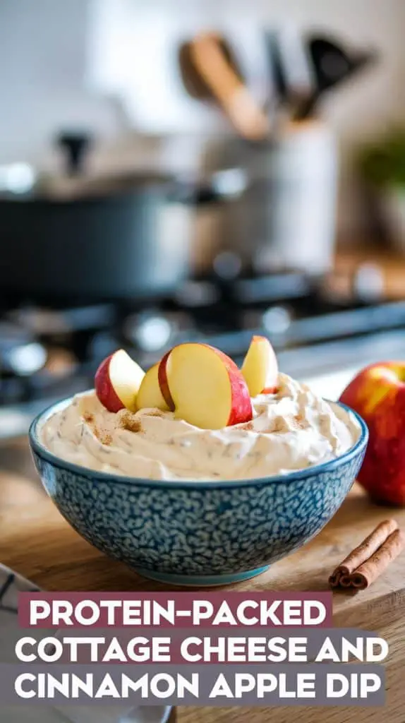 Protein-Packed Cottage Cheese and Cinnamon Apple Dip