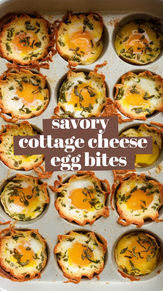 Savory Cottage Cheese Egg Bites