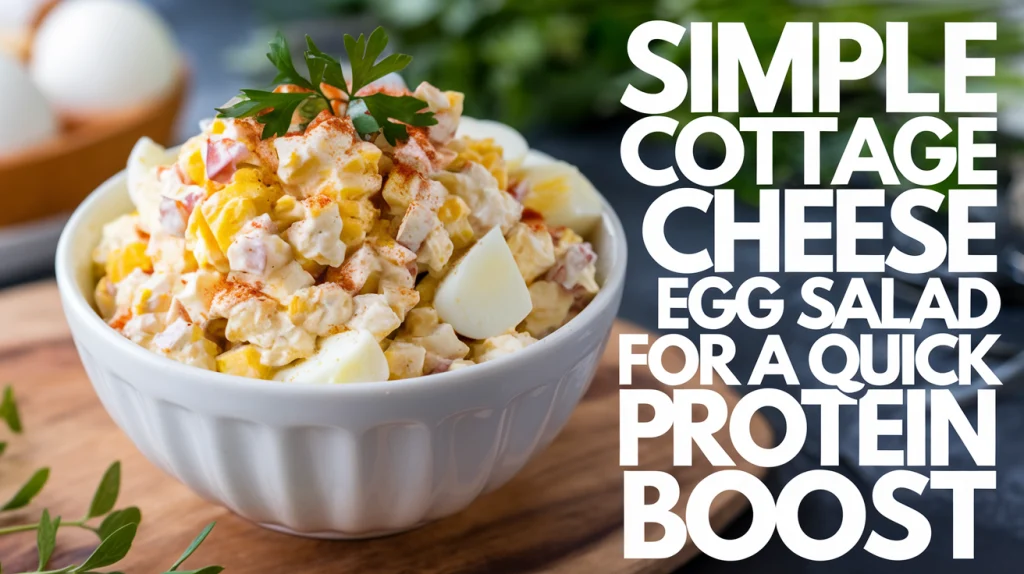 Simple cottage cheese egg salad