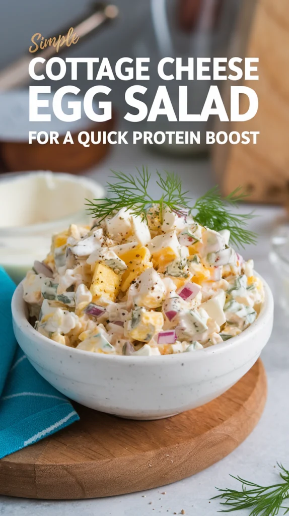 Simple cottage cheese egg salad