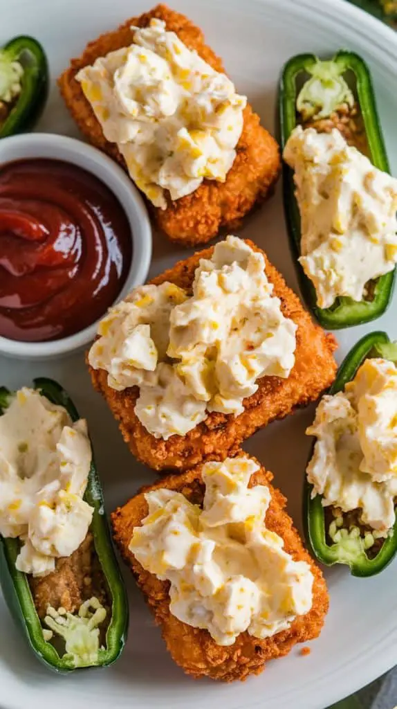 Spicy Cheese-Stuffed Jalapeno Poppers with Cottage Cheese