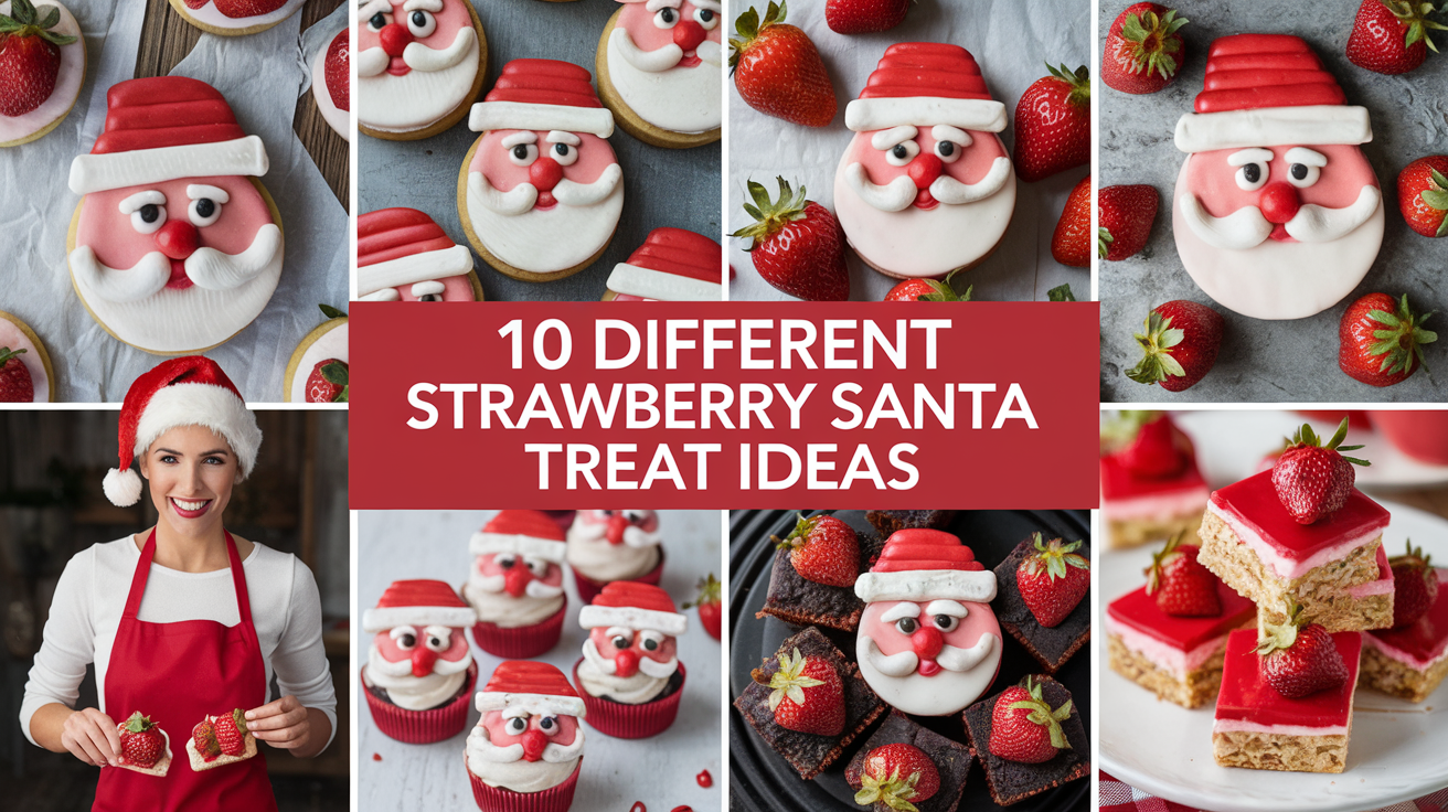 10 Creative Variations of Strawberry Santa Treats