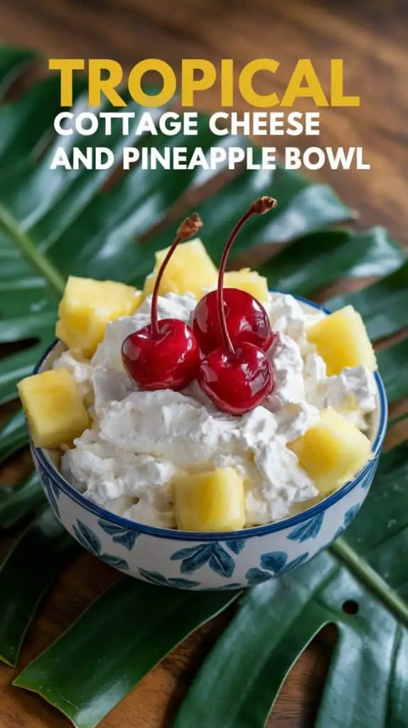 Tropical Cottage Cheese and Pineapple Bowl