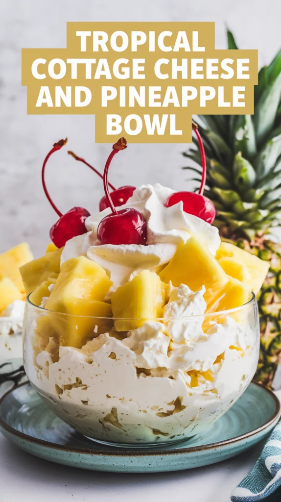 Tropical Cottage Cheese and Pineapple Bowl