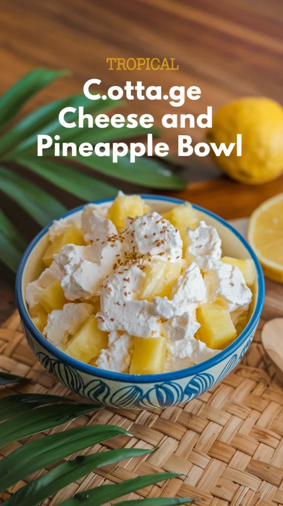 Tropical Cottage Cheese and Pineapple Bowl