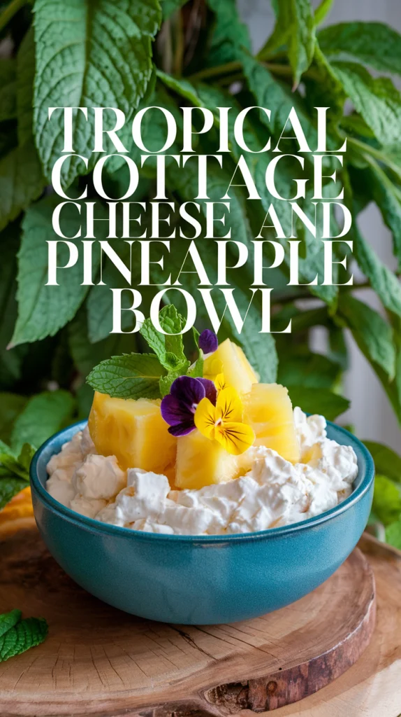 Tropical Cottage Cheese and Pineapple Bowl