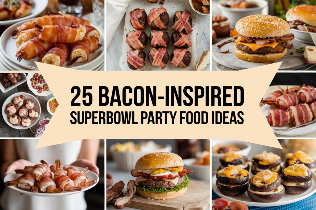 Bacon-Inspired Superbowl Party Food Ideas