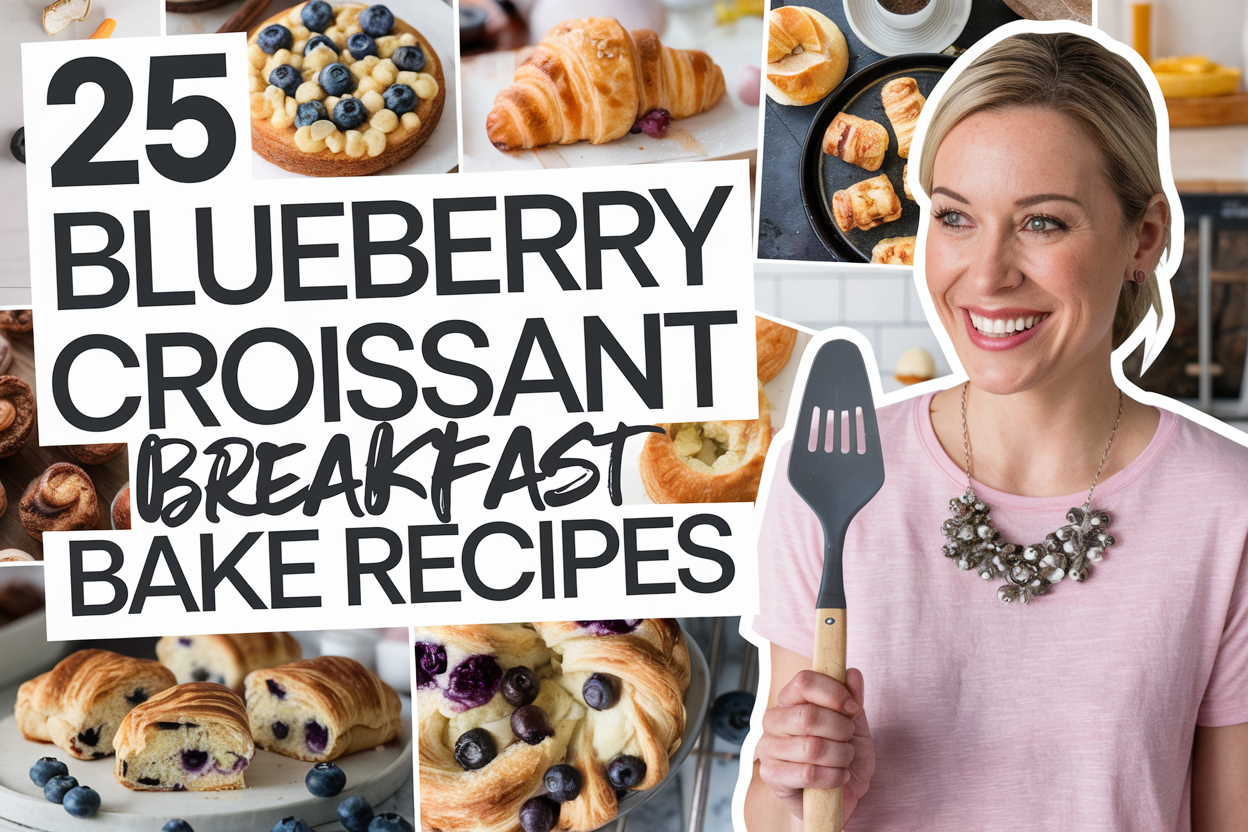 Blueberry Croissant Breakfast Bake