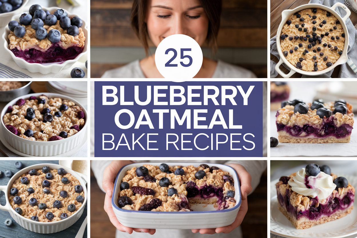 Blueberry Oatmeal Bake Recipes