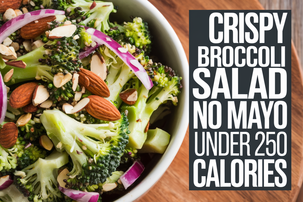 Broccoli Salad No Mayo Recipe