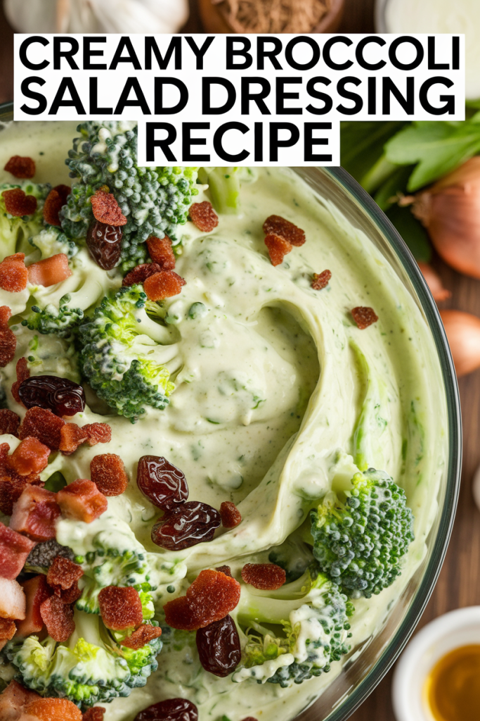 Creamy Broccoli Salad Dressing Recipe