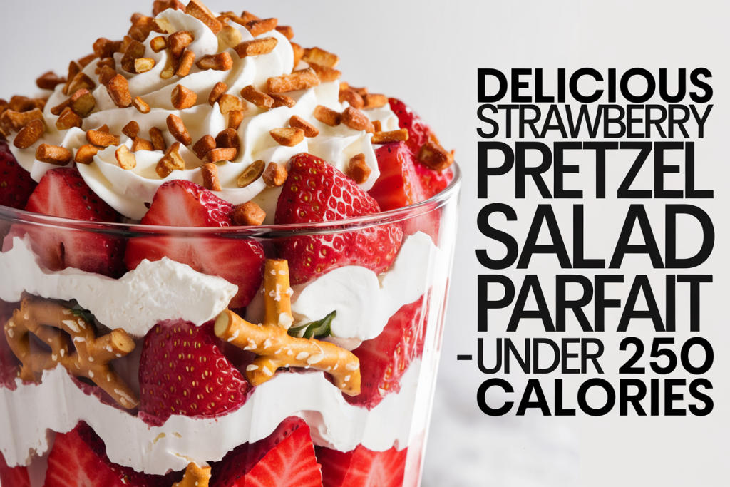 Delicious Strawberry Pretzel Salad Parfait
