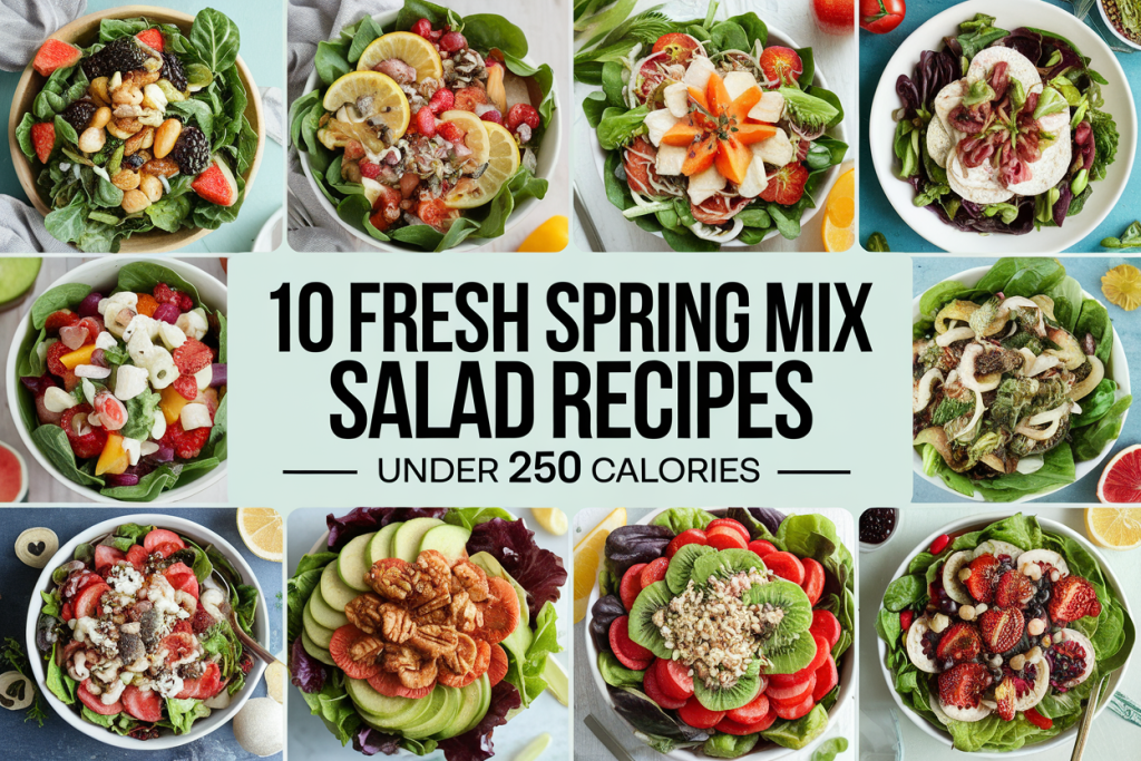 Fresh Spring Mix Salad Recipes