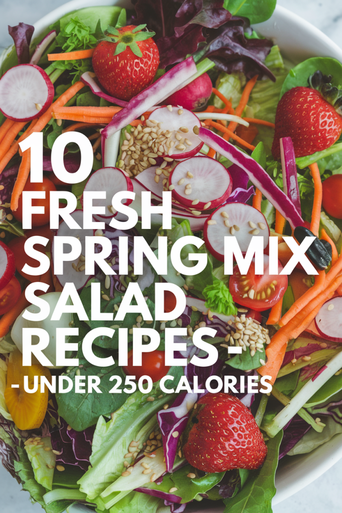 Fresh Spring Mix Salad Recipes