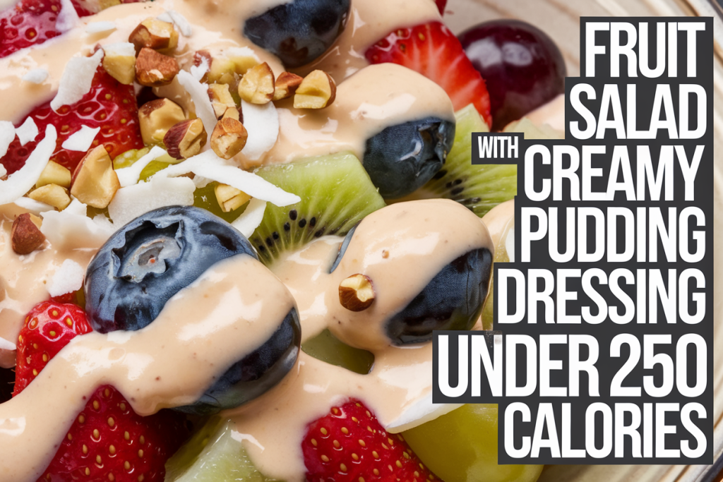 Fruit Salad with Creamy Pudding Dressing