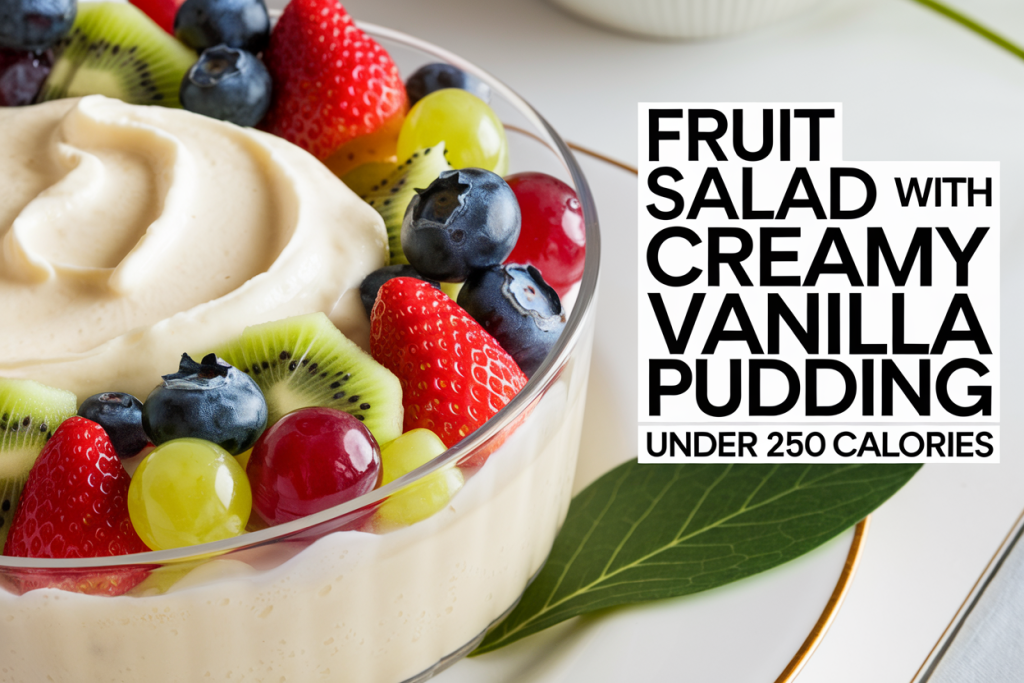 Fruit Salad with Creamy Vanilla Pudding