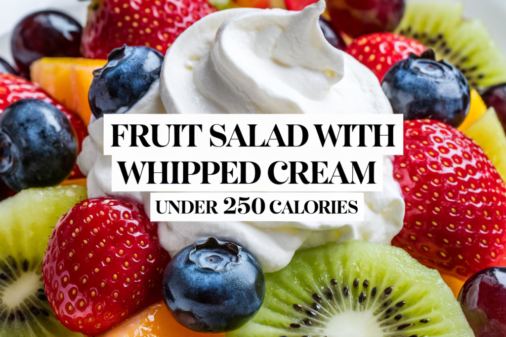 Fruit Salad with Whipped Cream