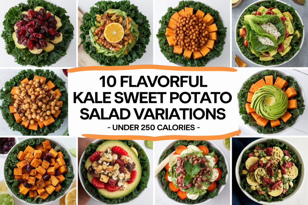 Kale Sweet Potato Salad Variations