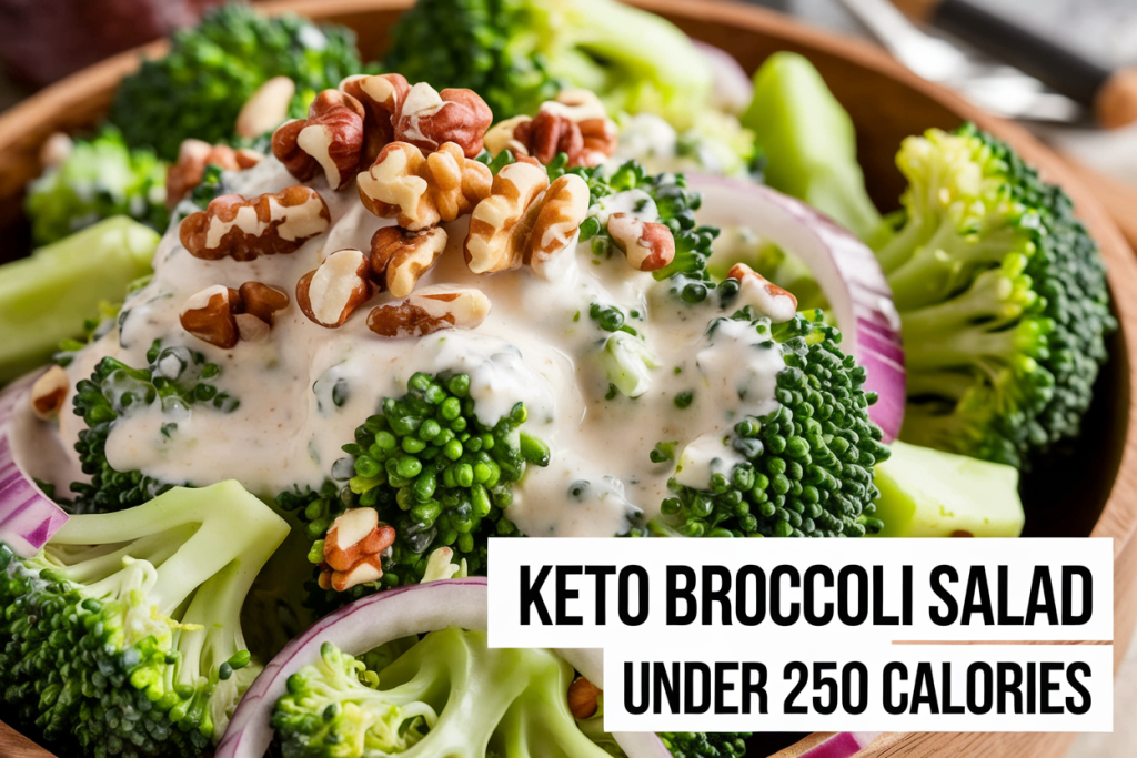 Keto Broccoli Salad with Bacon