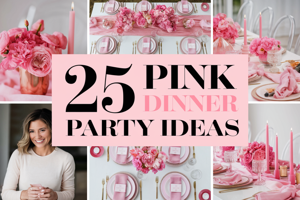 Pink Dinner Party Ideas