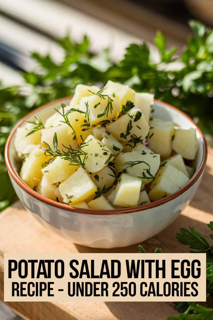 Light and Unique Potato Salad with Egg Recipe