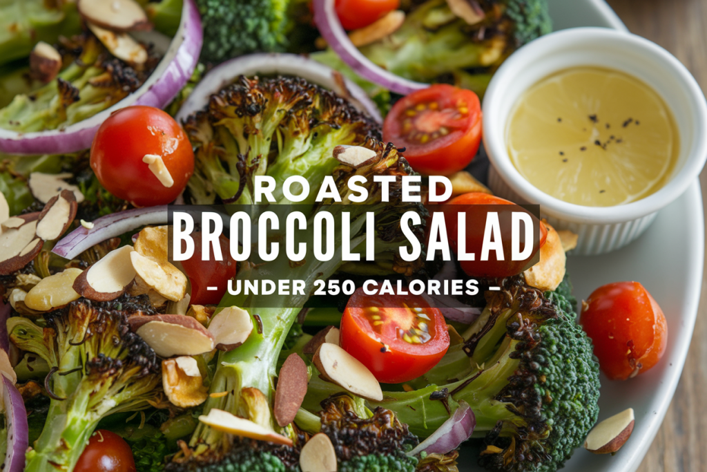 Roasted Broccoli Salad with Lemon Vinaigrette