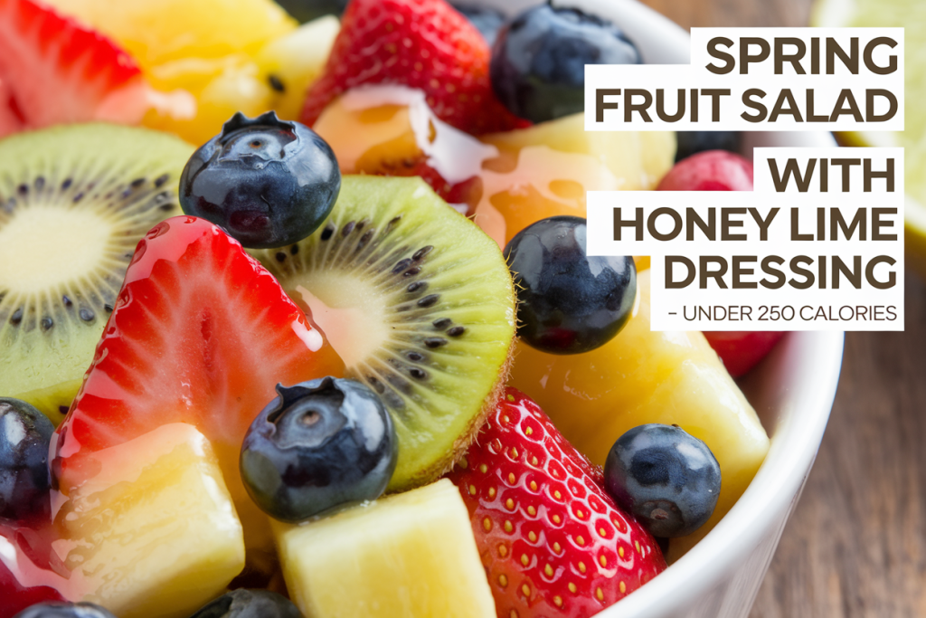 Spring Fruit Salad with Honey Lime Dressing