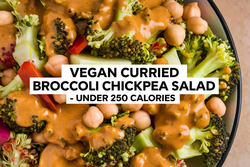 Vegan Curried Broccoli Chickpea Salad Recipe