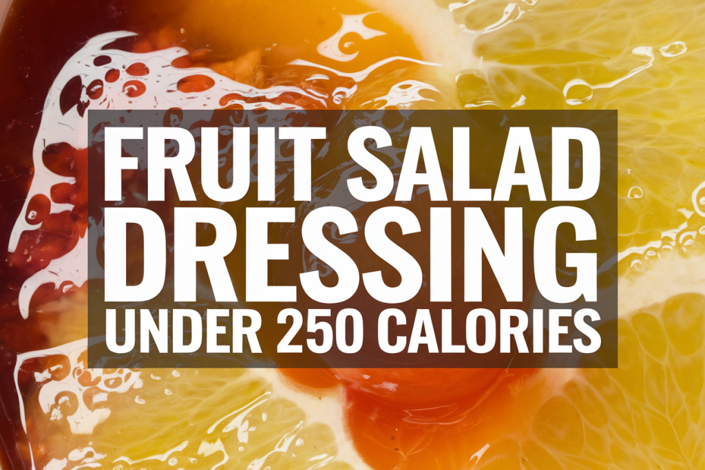 Zesty Citrus Fruit Salad Dressing