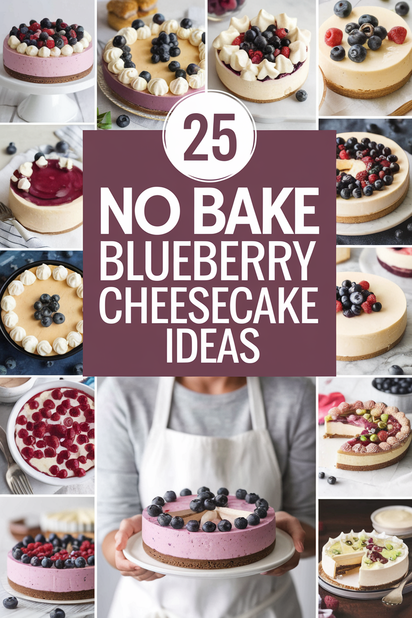 No Bake Blueberry Cheesecake Recipes