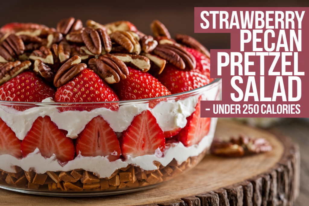 strawberry pecan pretzel salad