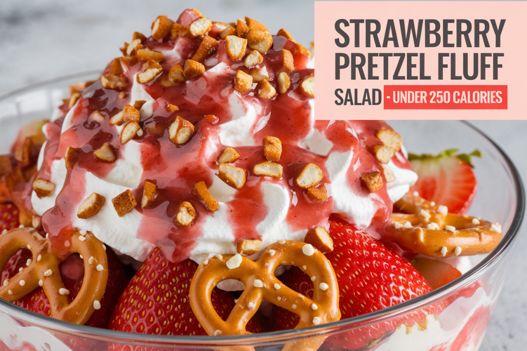 strawberry pretzel fluff salad