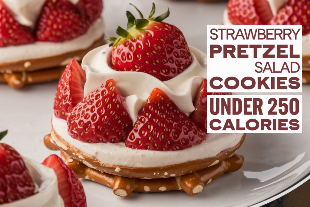 strawberry pretzel salad cookies