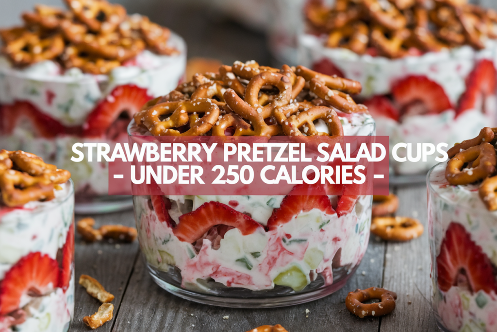 Strawberry Pretzel Salad Cups Recipe