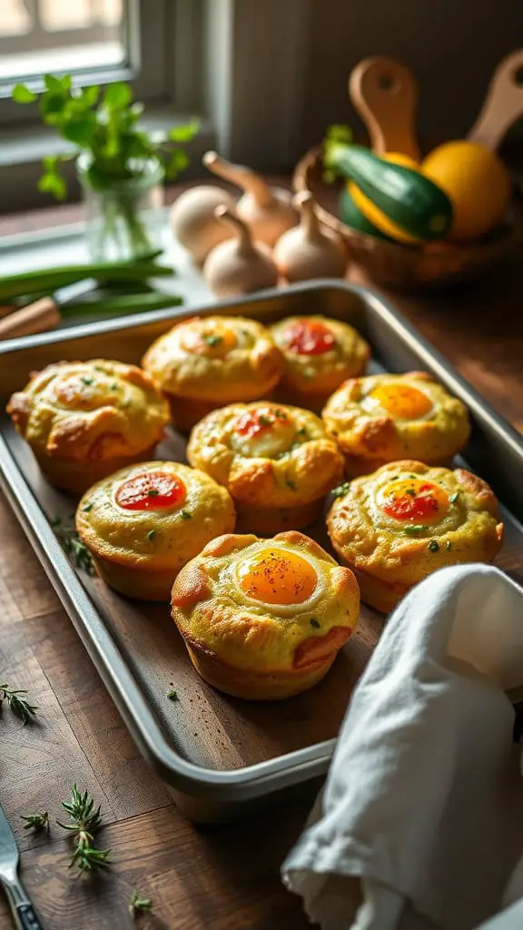 Delicious Zucchini and Parmesan Breakfast Egg Muffins