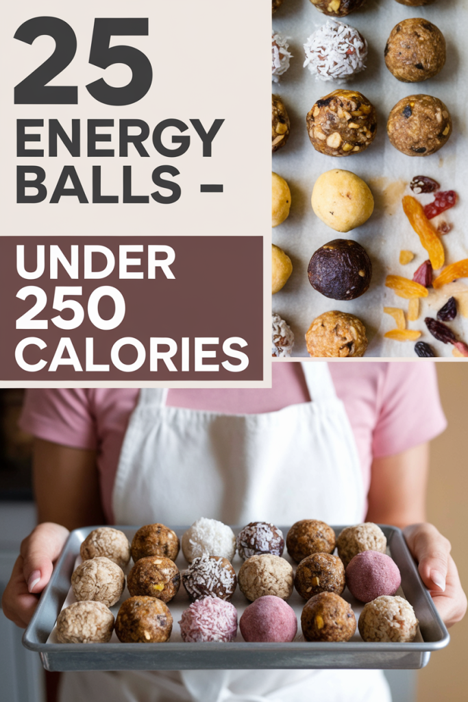 Easy Energy Balls Under 250 Calories