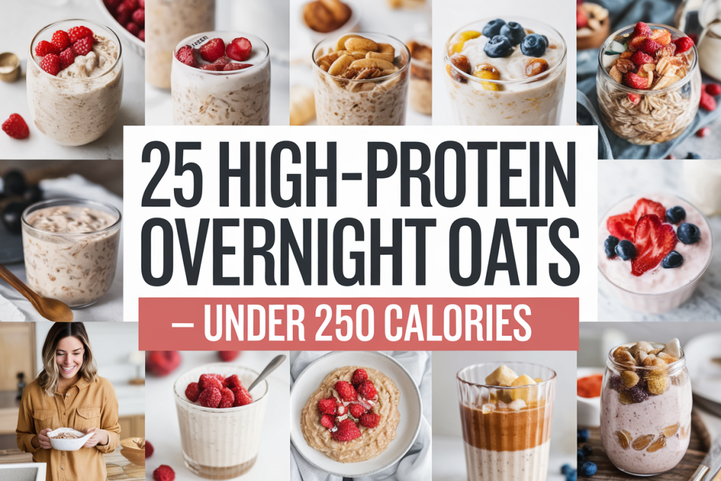 Easy High-Protein Overnight Oats Under 250 Calories