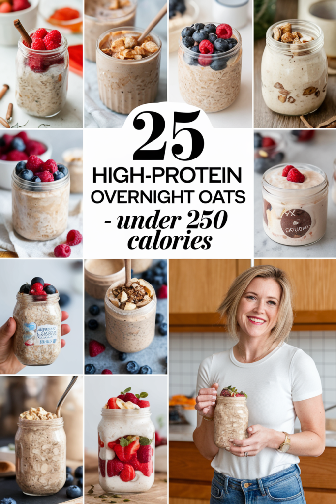 Easy High-Protein Overnight Oats Under 250 Calories