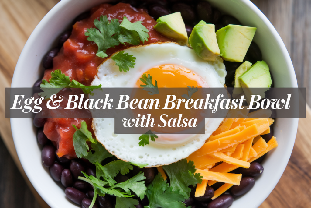 Egg & Black Bean Breakfast Bowl with Salsa