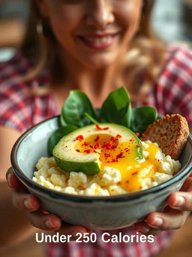 Light Scrambled Egg & Avocado Bowl