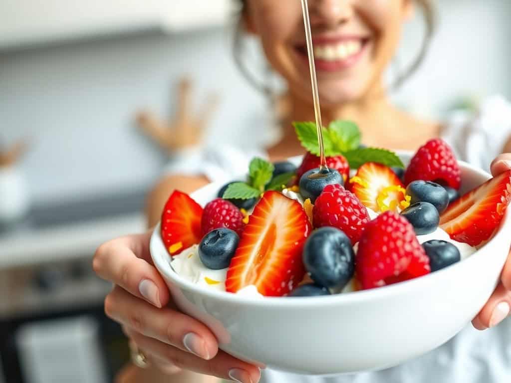 Low-Calorie Cottage Cheese & Berries Bowl